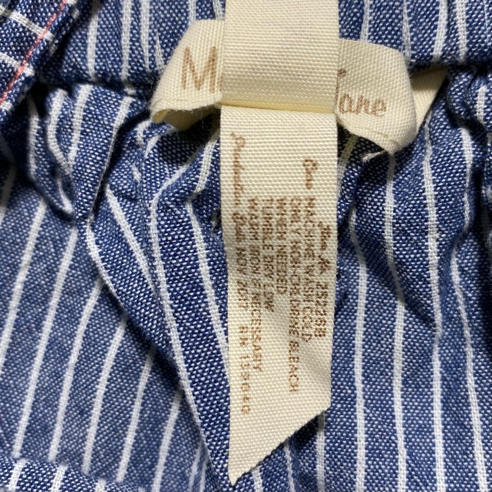 Matilda Jane Girls Striped Chambray Suspender Skirt Size 6 Blue White Pink - Picture 11 of 11